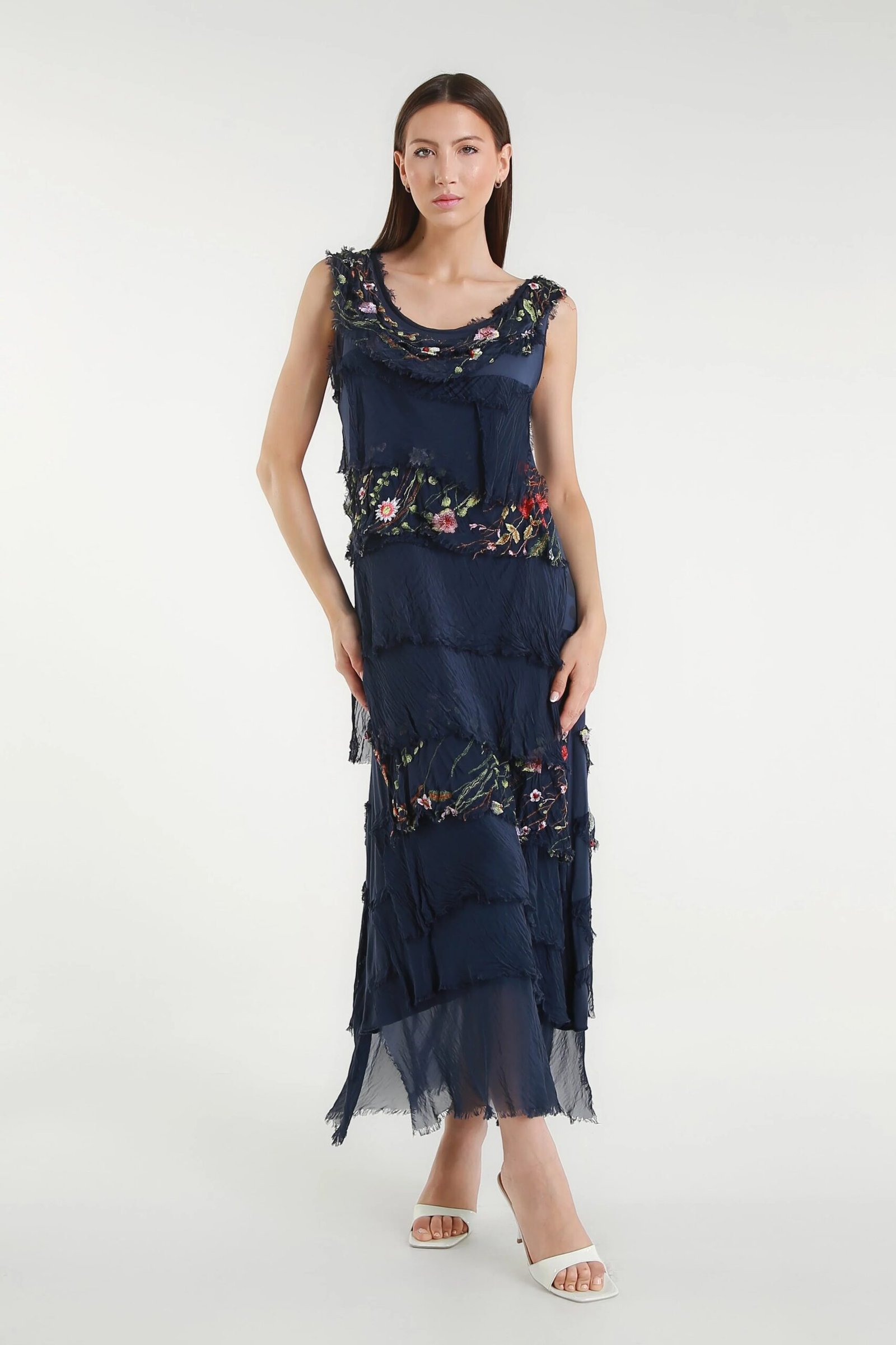 DT215E409NavyEmbroideredAleenaSilkMaxiRuffleDress-1-min